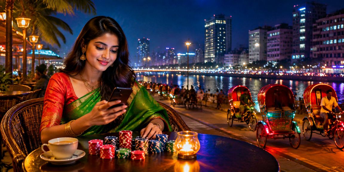 ডাকায় মোবাইল ক্যাসিনো গেমের পুরস্কার জয়ের দৃশ্য